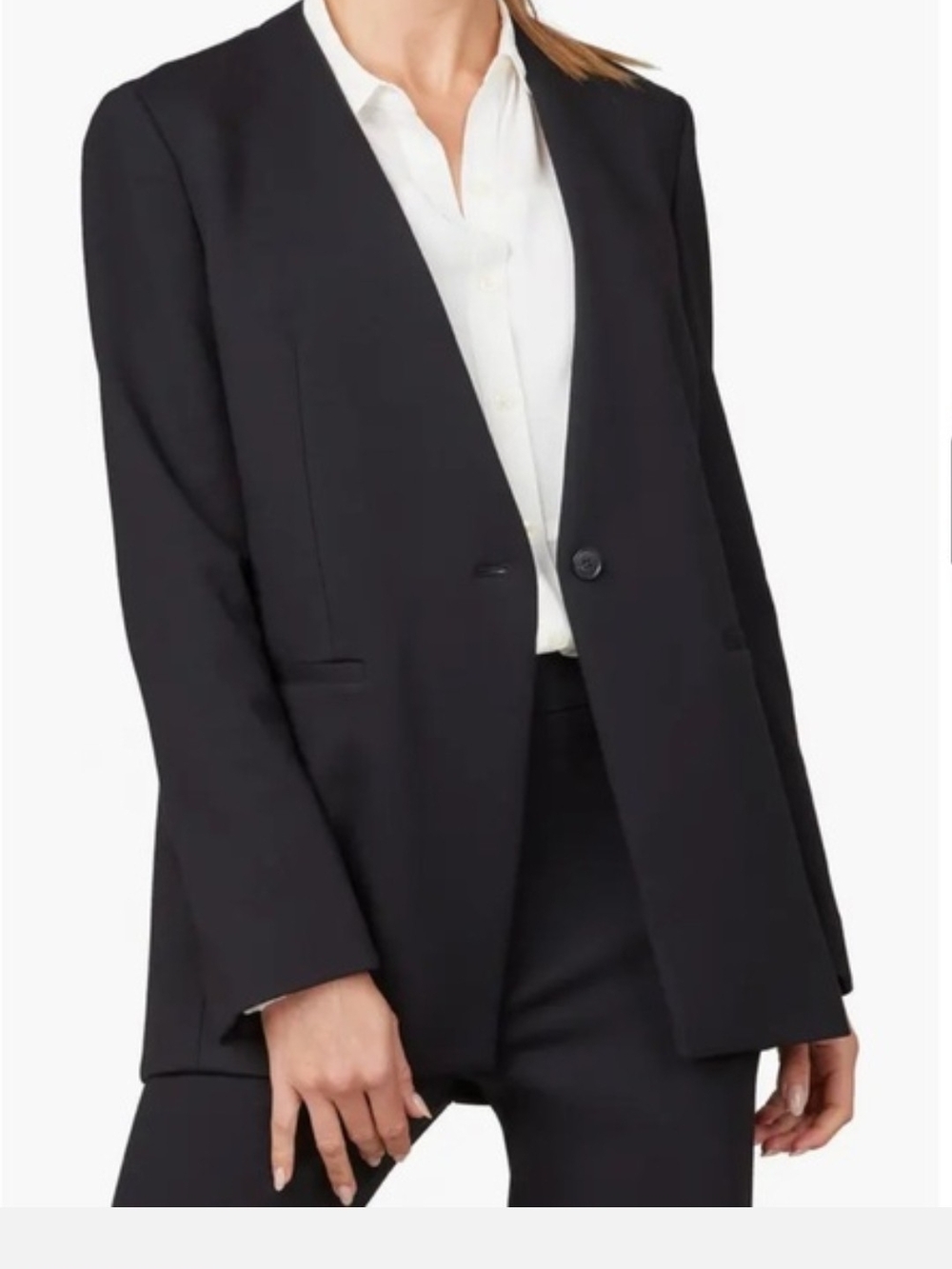 SPANX Black Single-Button Women's Blazer